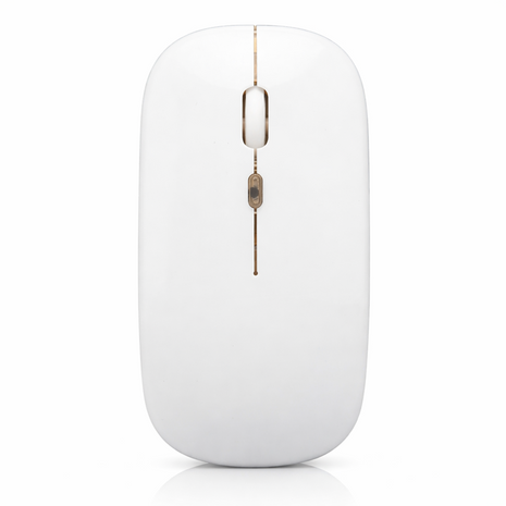 UNISYNC Wireless Mouse 1600 DPI – Bluetooth 5.0 2.4GHz Dual Mode – White