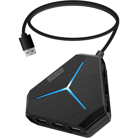 USB Hub 6-Port USB 3.0 + USB 2.0 Expander – Plug & Play – Compact Heat-Safe Design