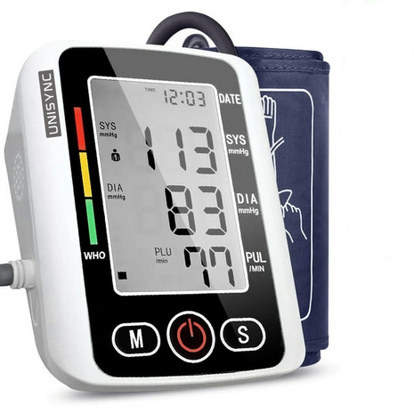 Upper Arm Blood Pressure Monitor 126×100×53mm – LCD Display – ±3mmHg Accuracy – Dual Power USB/AAA – Adult Use