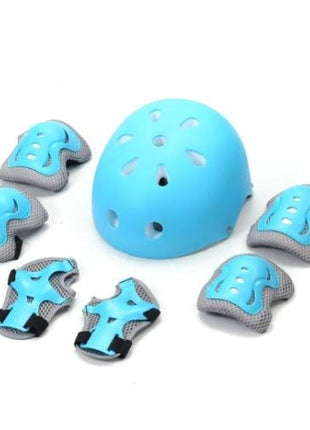 Kids Protective Gear Set with Helmet – 7-Piece Safety Kit with Knee, Elbow & Wrist Pads – Breathable Foam