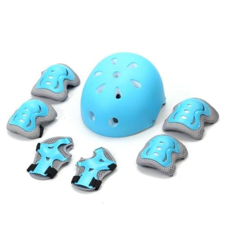Kids Protective Gear Set with Helmet – 7-Piece Safety Kit with Knee, Elbow & Wrist Pads – Breathable Foam