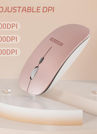 UNISYNC Wireless Mouse 1600 DPI – Bluetooth 5.0 2.4GHz Dual Mode – Silent Click – Rechargeable