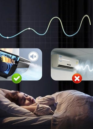 Wireless Charging Wall‑Mounted Portable Air Conditioner Fan – USB‑C Rechargeable, 3 Speeds, 13°C Rapid Cooling, Remote Control
