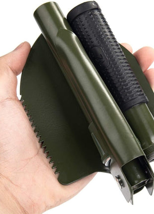 Mini Folding Shovel 420mm – Steel Head Multi-Tool with Pick & Camo Case
