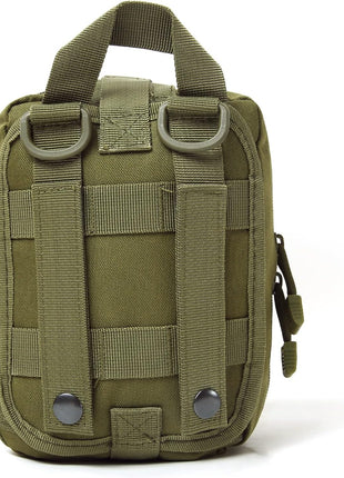 25-Piece Tactical First Aid Kit – MOLLE Rip-Away Outdoor Medical Bag – 900D Polyester Compact Emergency Pouch