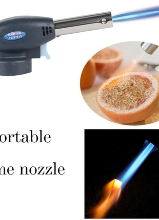 Blow Torch Head Adjustable Flame up to 1350°C Butane Attachment Blue