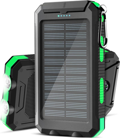 Portable Power Bank 10000mAh – ABS Dual USB Output – Compact Travel Charger – Black