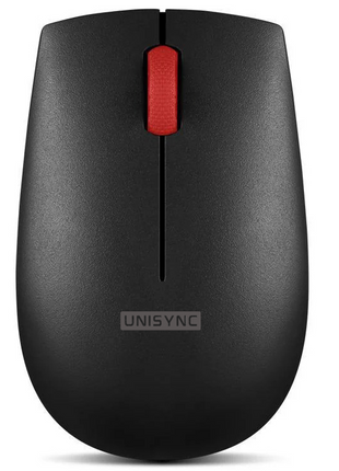 UNISYNC Wireless Optical Mouse 1600 DPI – Compact 2.4GHz RF USB – 3 Button – Black