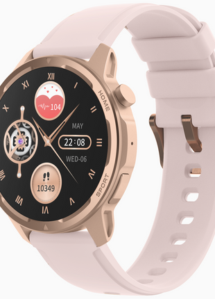 Norden Target Smart Watch with 1.39" HD TFT Full Touch Screen, Realtek 8763EWE Processor, 100+ Sport Modes, Heart Rate &amp; Blood Oxygen Monitor, IP68 Waterproof, BT5.2, 7-Day Standby, Magnetic Charging, Compatible with Da Fit App - Pink