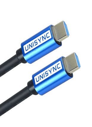 Unisync HDTV 2.0V Premium HDMI Cable – 1.5m – 4K UHD HDR 3D Ethernet