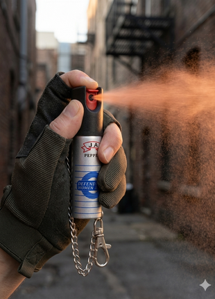 Pepper Spray 20ml Self-Defense Keychain – Aluminium Canisters – Flip-Top Stream Spray