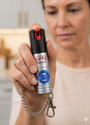Pepper Spray 20ml Self-Defense Keychain – Aluminium Canisters – Flip-Top Stream Spray