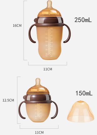 7-Piece BPA-Free Silicone Baby Feeding Set with Bottles, Fruit Feeder, Pacifier, Holder and Spoons