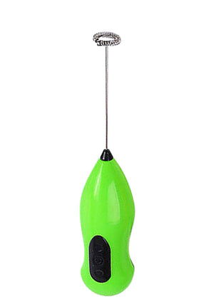 Handheld Electric Coffee Whisk Milk Frother Battery Powered Stainless Steel Drink Mixer
