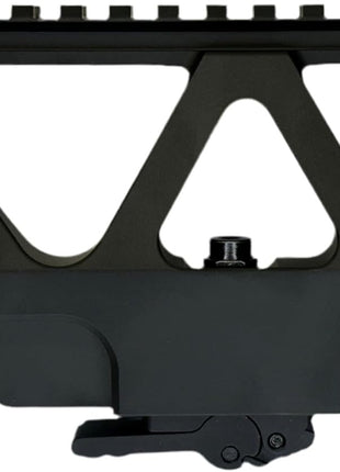 Tactical Scope Mount 17x10 cm – CNC 6061 Aluminum – Picatinny/Weaver – Black Anodized