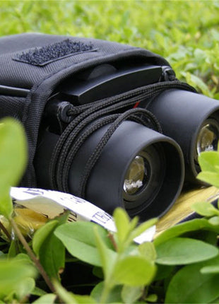 Folding Roof Prism Binoculars 30×60 – 10× Magnification – Compact Wide-Angle Travel Scope – Black – Field 7.2°