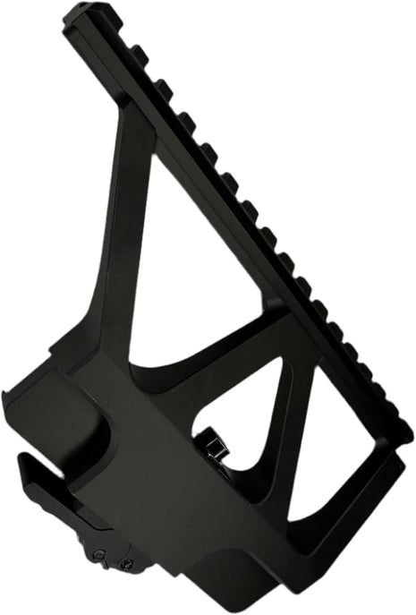 Tactical Scope Mount 17x10 cm – CNC 6061 Aluminum – Picatinny/Weaver – Black Anodized