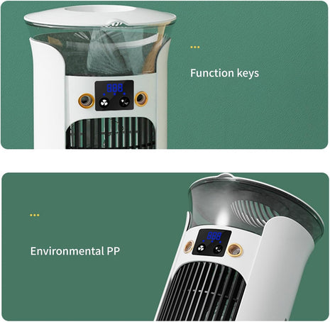 Portable USB Desktop Evaporative Air Cooler 880 ml – 3 Speeds, 7‑Color LED