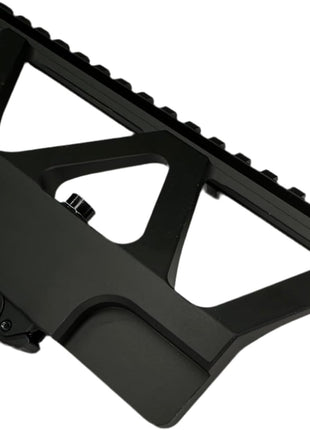 Tactical Scope Mount 17x10 cm – CNC 6061 Aluminum – Picatinny/Weaver – Black Anodized