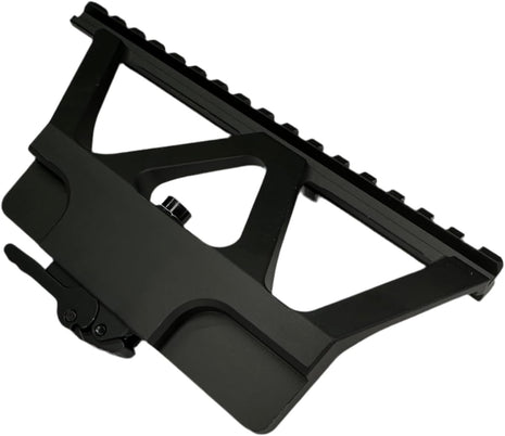 Tactical Scope Mount 17x10 cm – CNC 6061 Aluminum – Picatinny/Weaver – Black Anodized