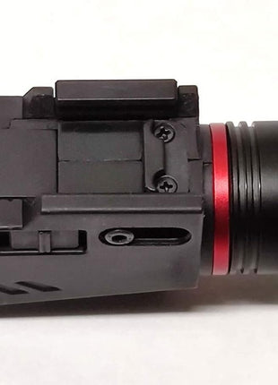 Tactical Flashlight Laser Combo – 200 Lumen LED + Class IIIA Red Laser – Picatinny Mount – Fits Glock Gen 3