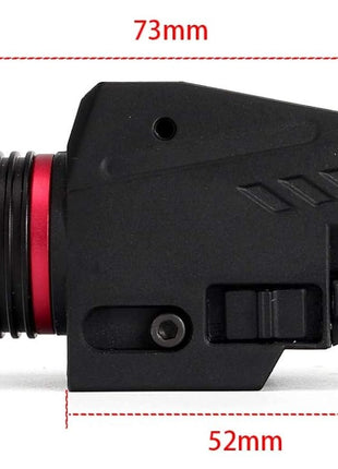 Tactical Flashlight Laser Combo – 200 Lumen LED + Class IIIA Red Laser – Picatinny Mount – Fits Glock Gen 3
