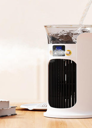 Portable USB Desktop Evaporative Air Cooler 880 ml – 3 Speeds, 7‑Color LED