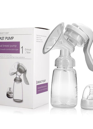 BREAST PUMP Manual Breast Pump 150ml – Food-Grade BPA-Free – Petal Shield & Anti-Backflow