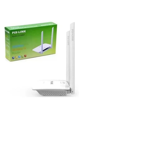 Pix-Link Wireless Router 300Mbps 2.4GHz Dual Antenna WiFi with WPS & 4 LAN Ports