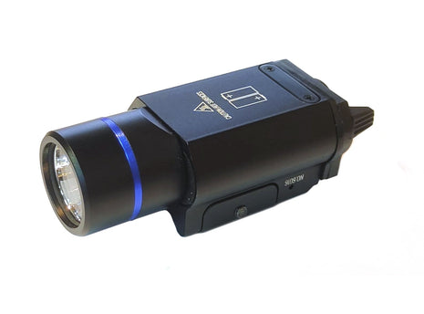 Tactical LED Flashlight 500 Lumens – 3 Light Modes – Aluminum Body – Rail Mount – Black NO6016