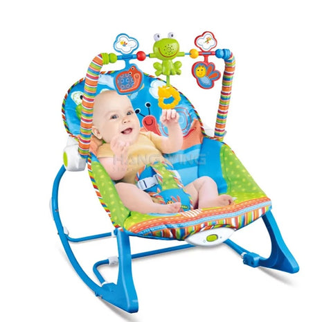 Infant-to-Toddler Rocker Chair 18kg – Soothing Vibration & Musical Toy Bar – Multicolour HW602