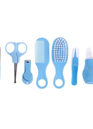 8-Piece Baby Grooming Kit for Newborns - BPA-Free Infant Health Set with Thermometer, Comb, Clippers & More - Pink or Blue