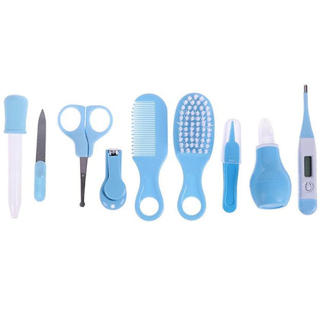 8-Piece Baby Grooming Kit for Newborns - BPA-Free Infant Health Set with Thermometer, Comb, Clippers & More - Pink or Blue