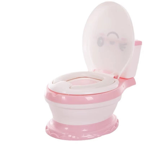 Toddler Potty Training Toilet Seat 23cm – Non-Toxic PP with Flushing Sound – Soft Cushion & Anti-Slip Base
