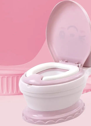 Toddler Potty Training Toilet Seat 23cm – Non-Toxic PP with Flushing Sound – Soft Cushion & Anti-Slip Base