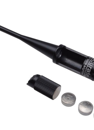 Accurate Laser Boresighter .22 to .50 Caliber – Red Laser Sight Tool with Adapters & Case – Black Aluminum