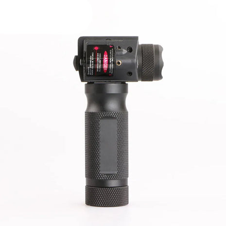 Tactical Foregrip Flashlight 180 Lumen – Red Laser Sight – Picatinny Mount – VFG Series – Black