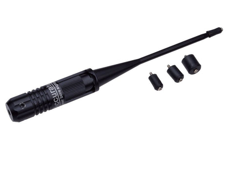 Accurate Laser Boresighter .22 to .50 Caliber – Red Laser Sight Tool with Adapters & Case – Black Aluminum