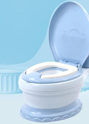 Toddler Potty Training Toilet Seat 23cm – Non-Toxic PP with Flushing Sound – Soft Cushion & Anti-Slip Base