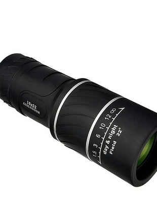 Monocular Telescope 16X52 – Compact BaK4 Prism Scope with Rubber Coating – Low Light Vision – Black Matte