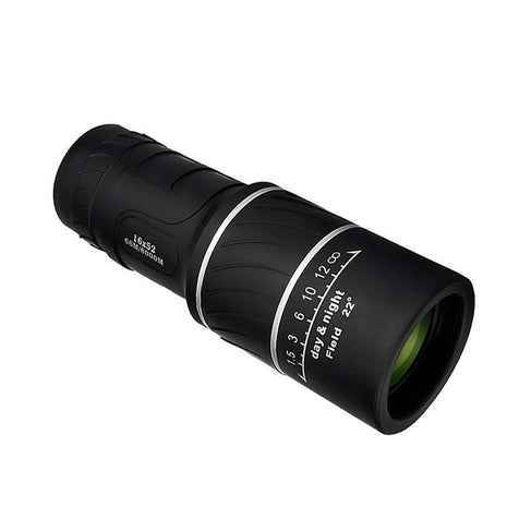 Monocular Telescope 16X52 – Compact BaK4 Prism Scope with Rubber Coating – Low Light Vision – Black Matte