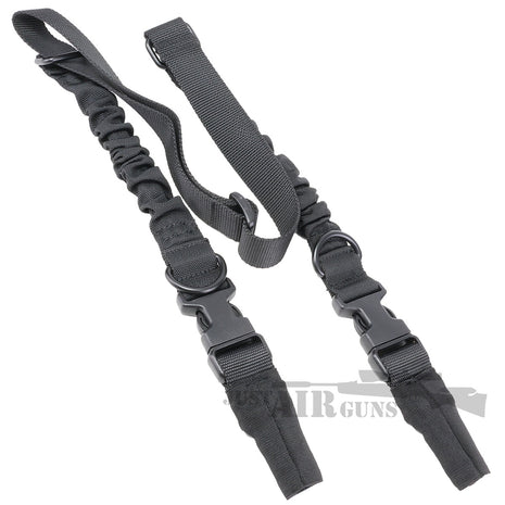 2-Point Rifle Sling 140cm – Nylon Tactical with Quick Detach + Snap Buckles – Black