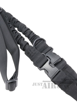 2-Point Rifle Sling 140cm – Nylon Tactical with Quick Detach + Snap Buckles – Black