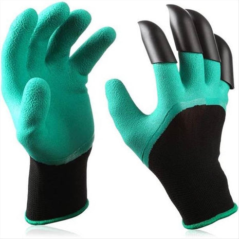 Garden Claw Gloves with ABS Claws – Latex-Coated, Washable Gardening Gloves for Digging, Planting & Weeding