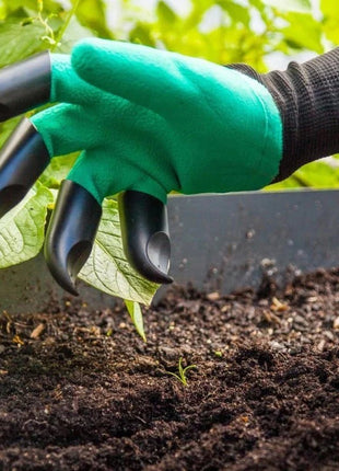 Garden Claw Gloves with ABS Claws – Latex-Coated, Washable Gardening Gloves for Digging, Planting & Weeding