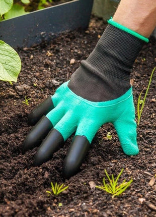 Garden Claw Gloves with ABS Claws – Latex-Coated, Washable Gardening Gloves for Digging, Planting & Weeding