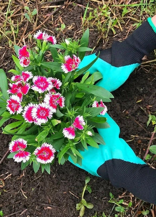 Garden Claw Gloves with ABS Claws – Latex-Coated, Washable Gardening Gloves for Digging, Planting & Weeding