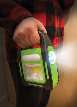 Rechargeable Solar LED Work Light with COB, 3W LED & Tube Light USB Emergency Lantern