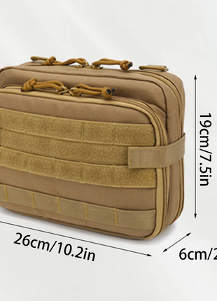 Large Tactical Molle Admin Pouch Utility Fanny Pack 24×19×9 cm – Oxford Cloth