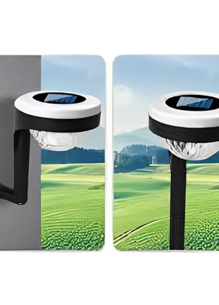 Solar Garden Light with Dusk-to-Dawn Auto On/Off, IP65 Waterproof, 2-in-1 Ground Stake or Wall Mount